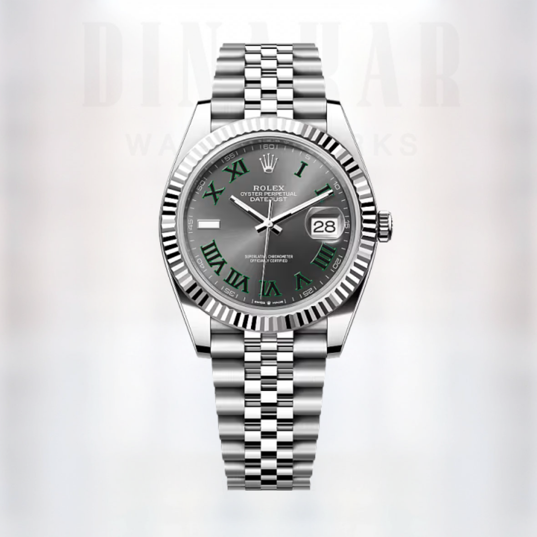 Rolex Datejust 41, Oystersteel and White Gold, Slate dial (Wimbledon)