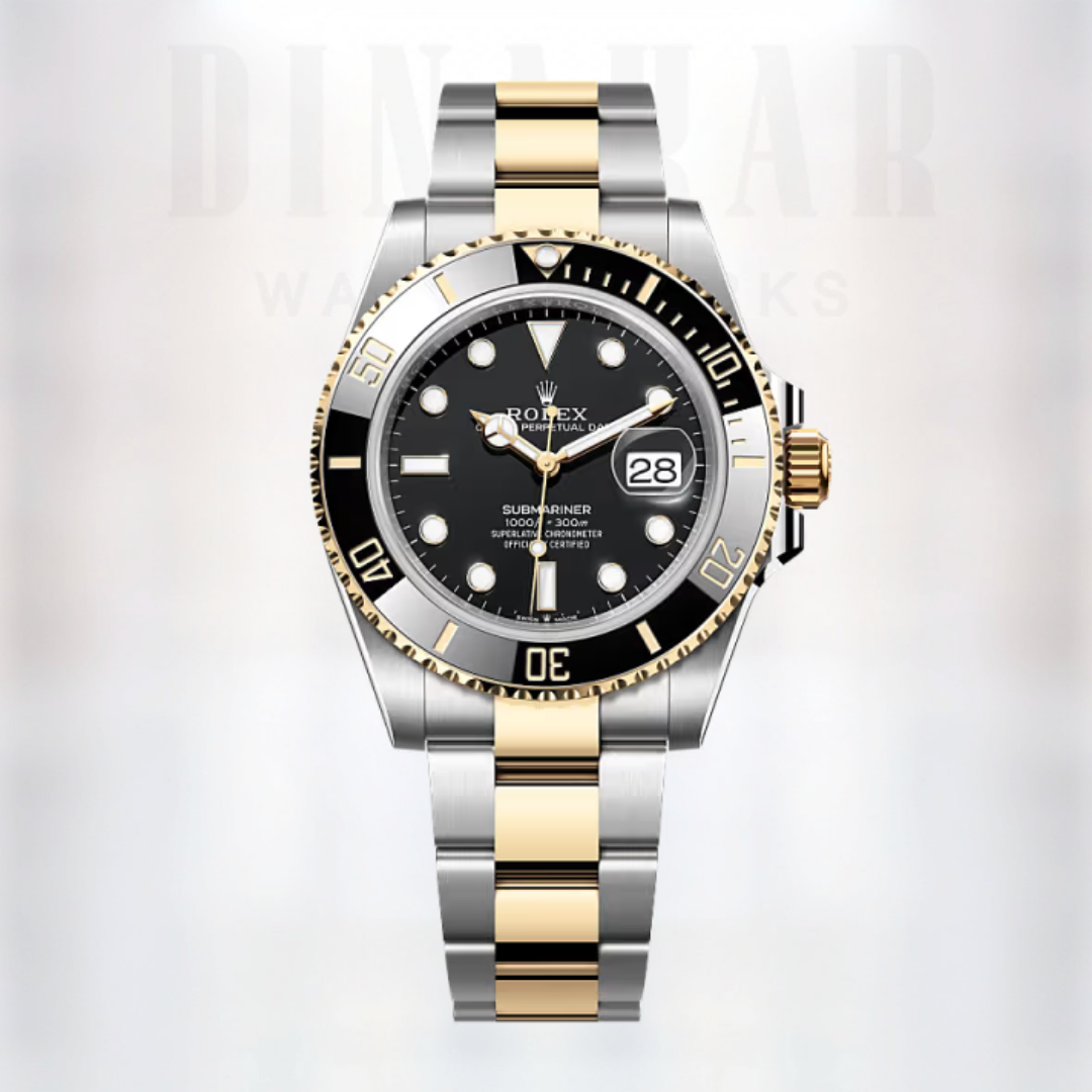 Rolex Submariner Date, Oystersteel and Yellow Gold, Black