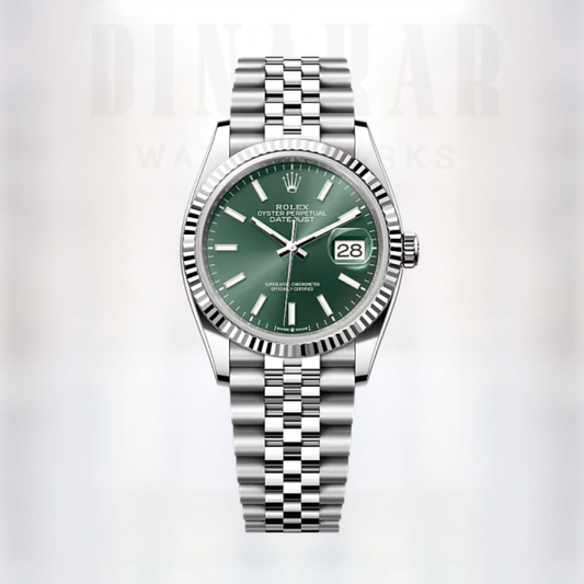 Rolex Datejust 36, Oystersteel & White Gold, Mint Green dial