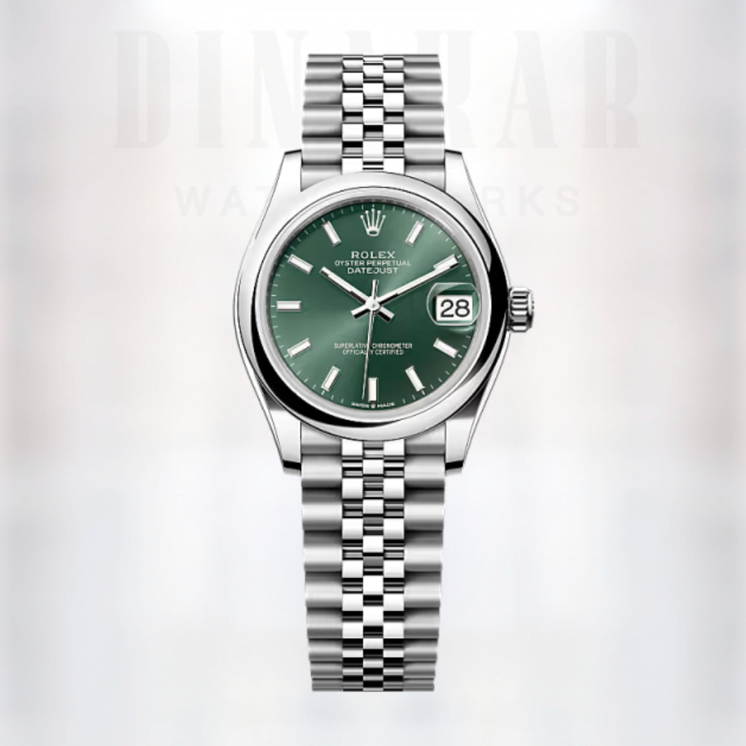 Rolex Datejust 31, Oystersteel, Mint Green dial