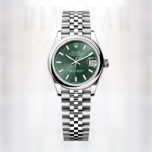 Rolex Datejust 31, Oystersteel, Mint Green dial