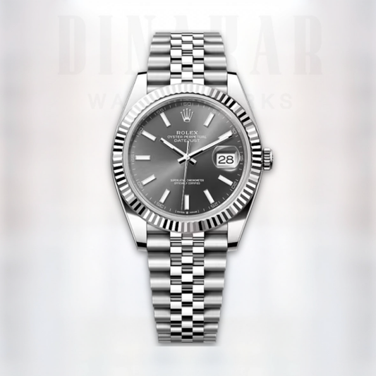 Rolex Datejust 41, Oystersteel and White Gold, Slate Dial