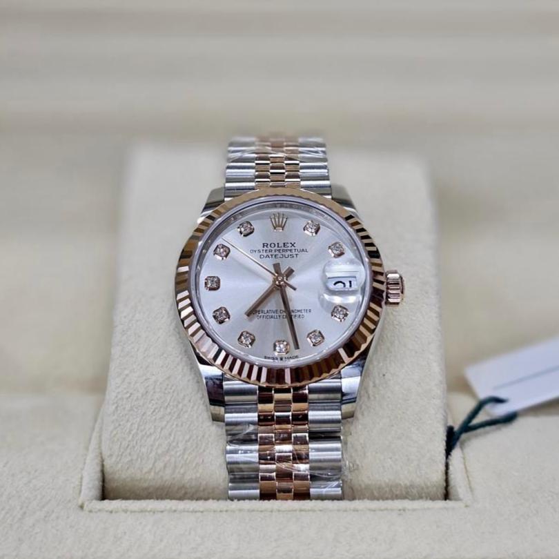 Rolex Datejust 36, Oystersteel and Rose Gold, Mother of Pearl Diamond dial