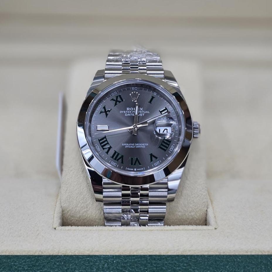 Rolex Datejust 41, Oystersteel, Slate dial (Wimbledon)