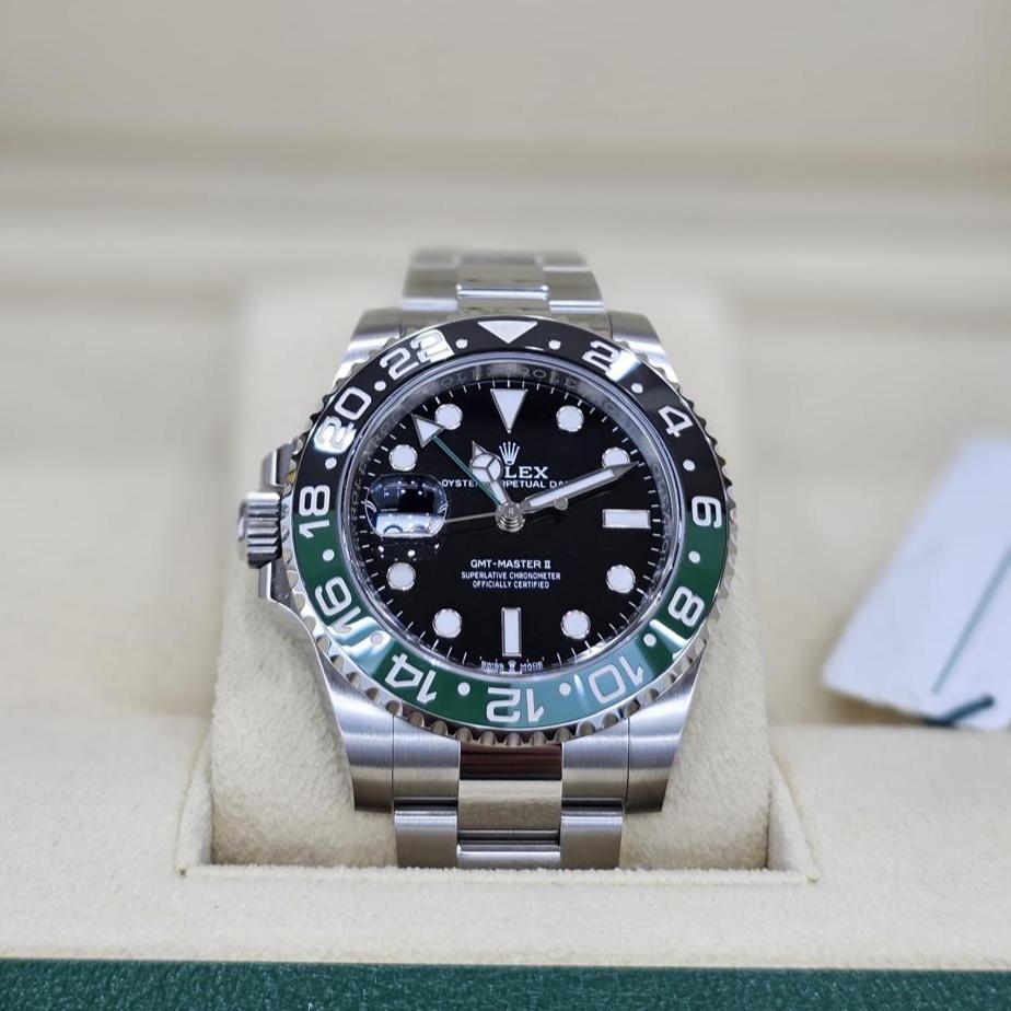 Rolex GMT-Master II, Oystersteel, Green & Black (Sprite)