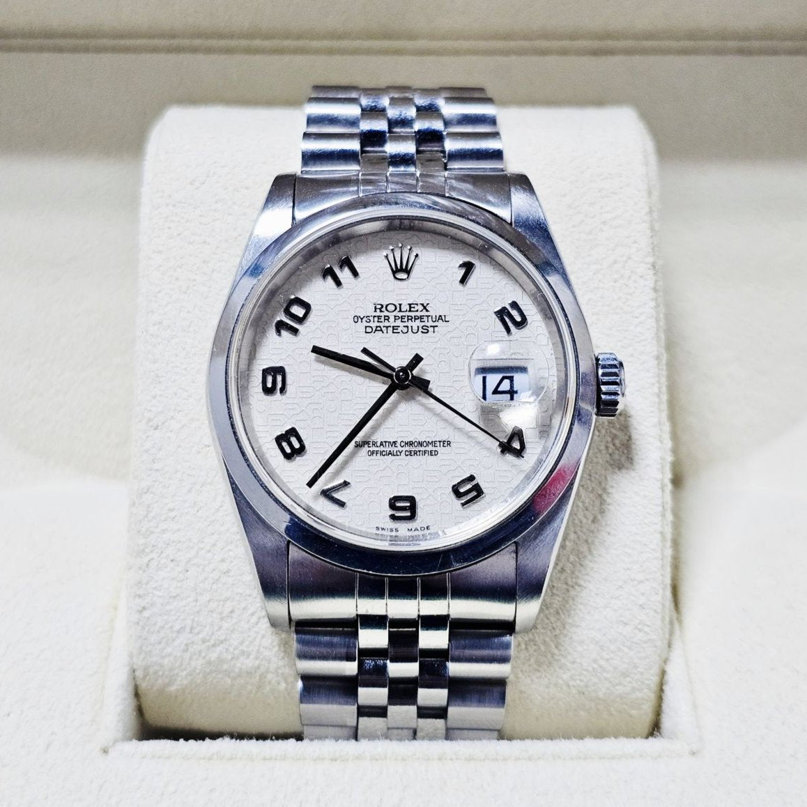 Rolex Datejust 36, Oystersteel, White Jubilee dial