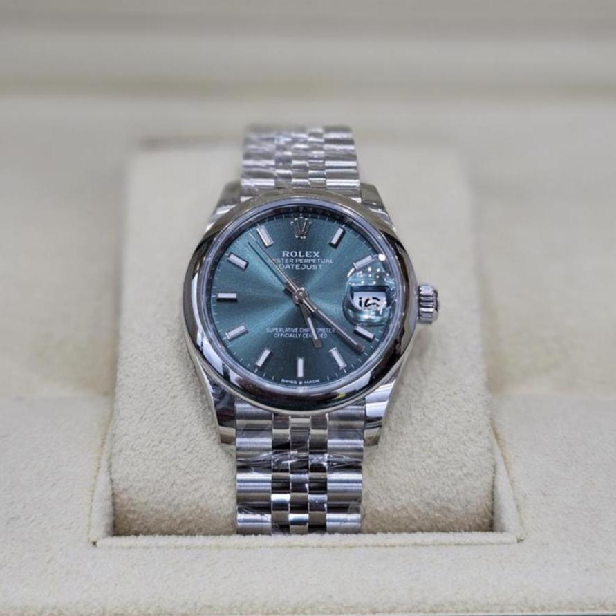 Rolex Datejust 31, Oystersteel, Mint Green dial