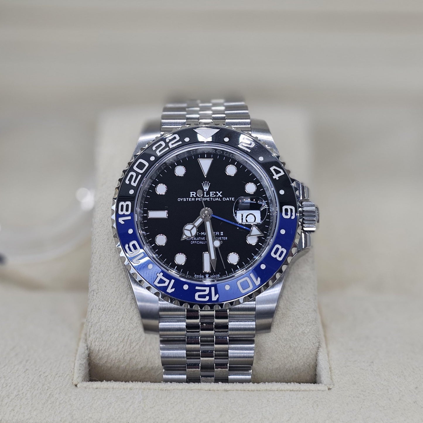 Rolex GMT-Master II, Oystersteel, Blue & Black (Batgirl)