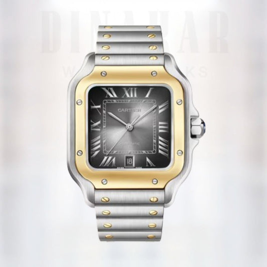 Cartier Santos Large, Steel & Yellow Gold, Two-Tone