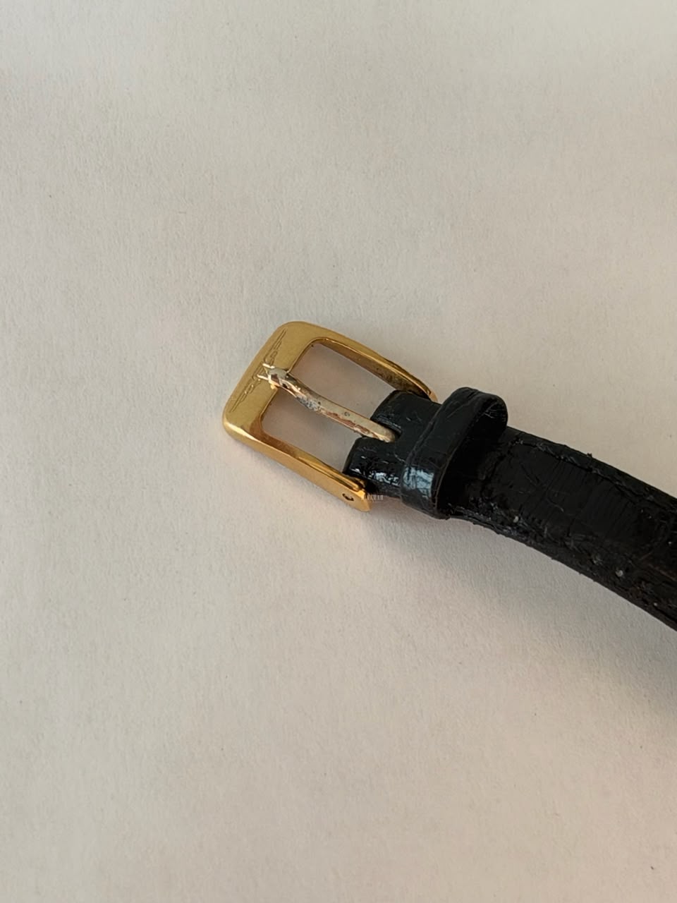 Vintage Longines 150th Anniversary Watch, Yellow Gold on leather, Gold Dial