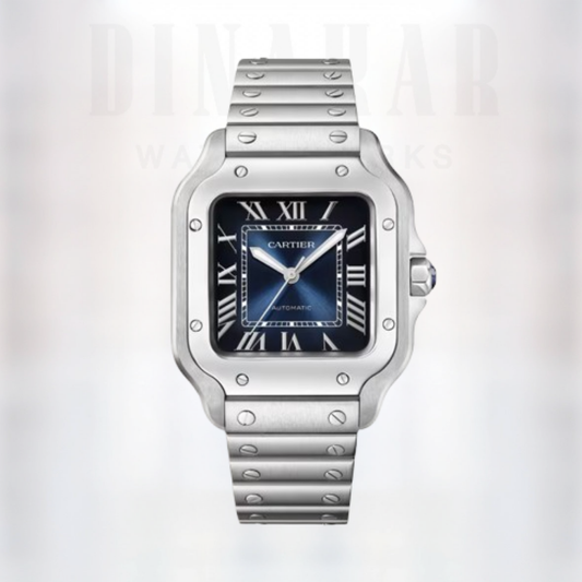 Cartier Santos Medium (Blue)