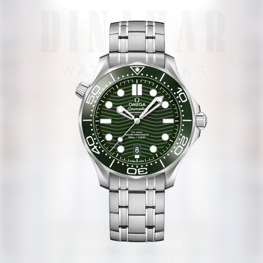 Omega Seamaster Diver 300M, Steel on Steel, Green Dial